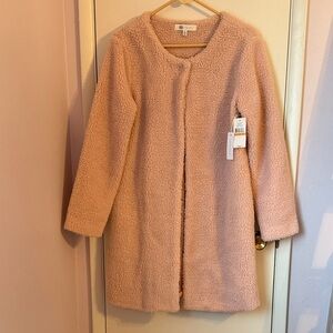 Fever Light Pink evening sand color, faux  fur Teddy Jacket